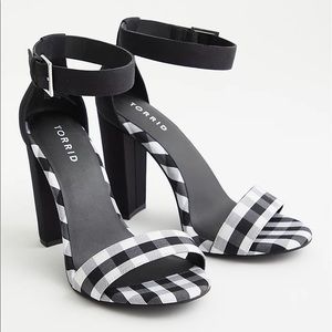 NWT Torrid Gingham Heels Still In Box! Size 11